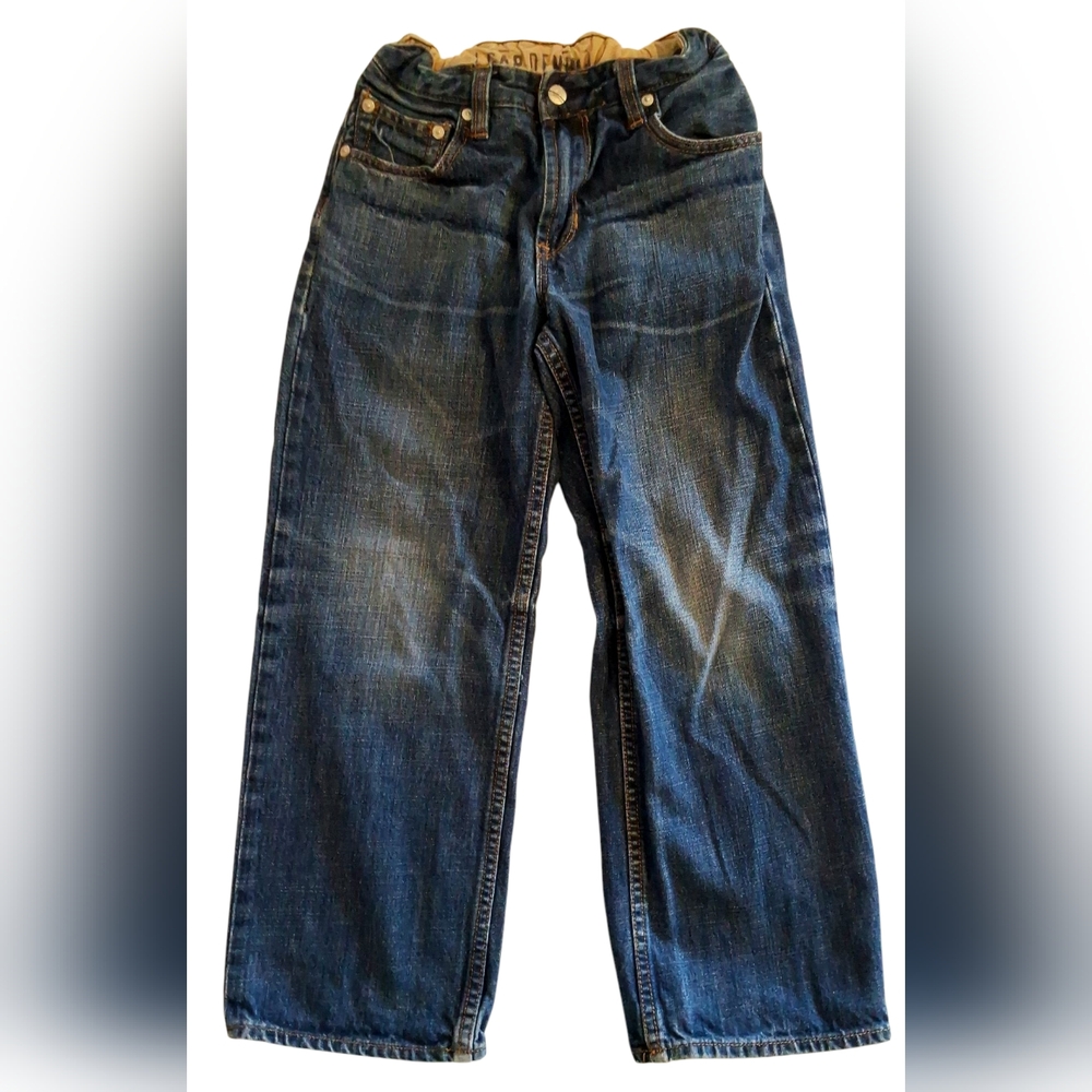 GAP Denim Boys Blue Jeans Relaxed Fit Size 8 Adjustable Waist